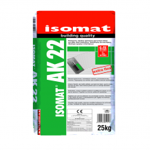 Isomat AK22 Standard Set Extra Flex High Performance Polymer Modified S1 Tile Adhesive Grey 25kg